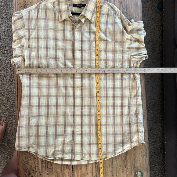 Sean John Yellow Button‎ Down Shirt   Size XXXL - Picture 9 of 9